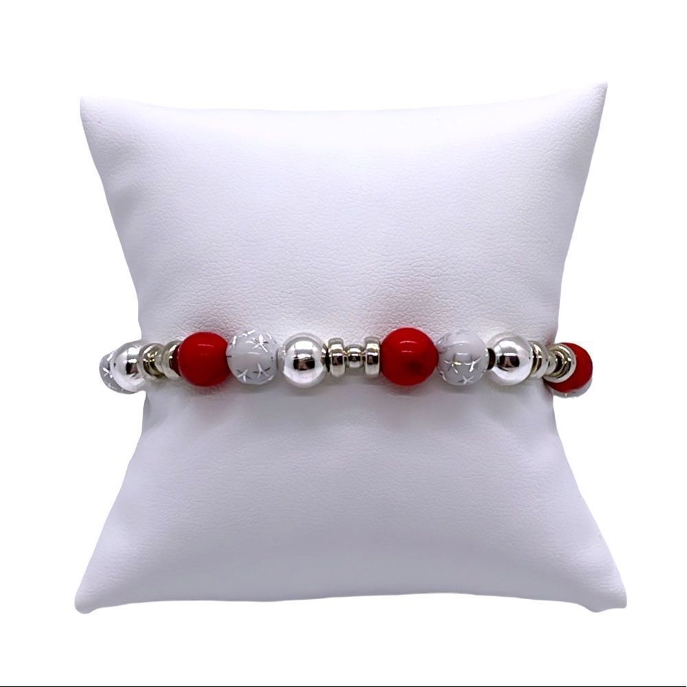 NWT Wool + Pepper Co. 4th of July Beaded Bracelet